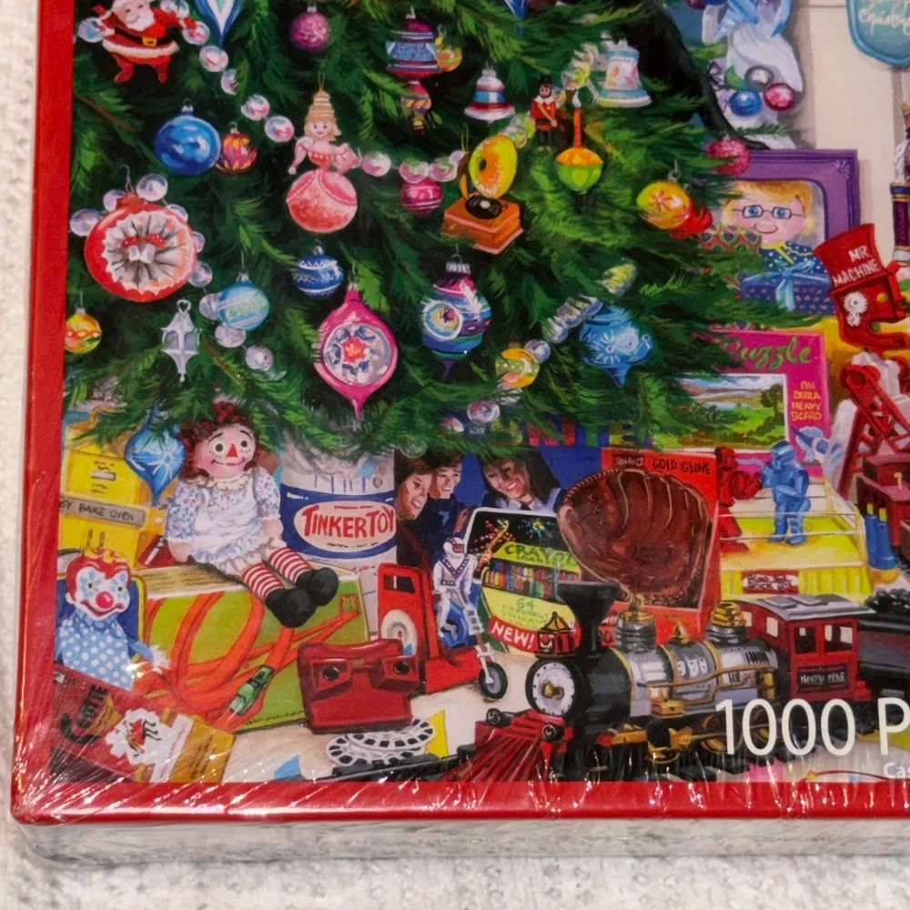 White Mountain Christmas “Christmas Toys” Puzzle - Festive Holiday Scene‎ NEW